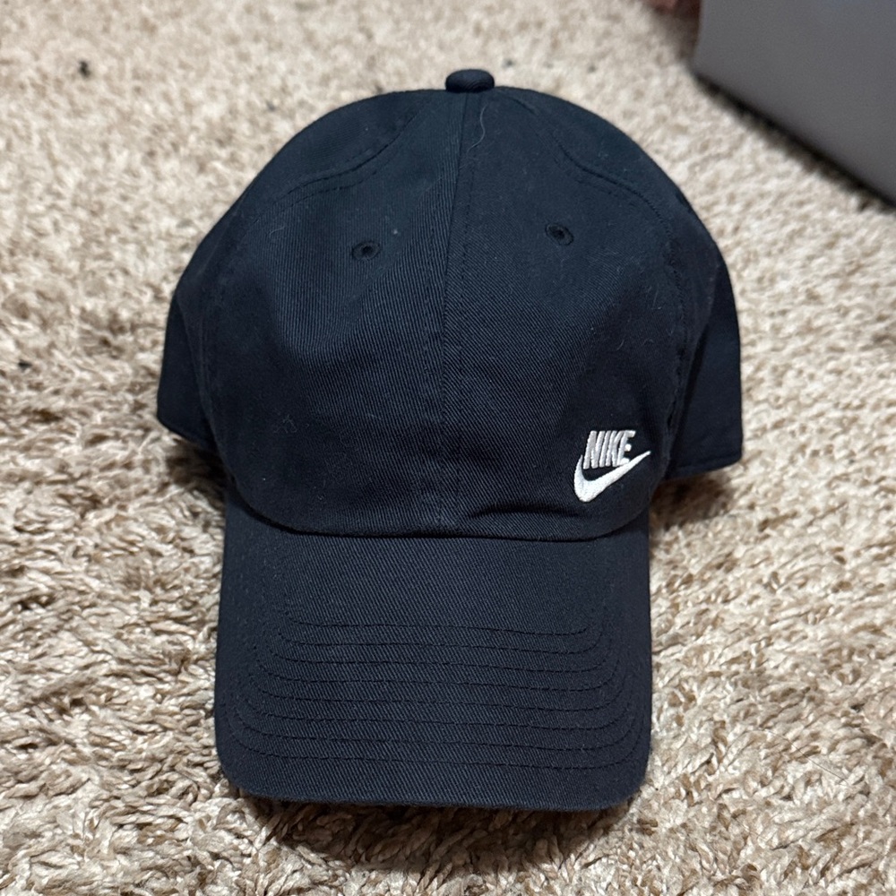 Nike Black and White Logo Hat